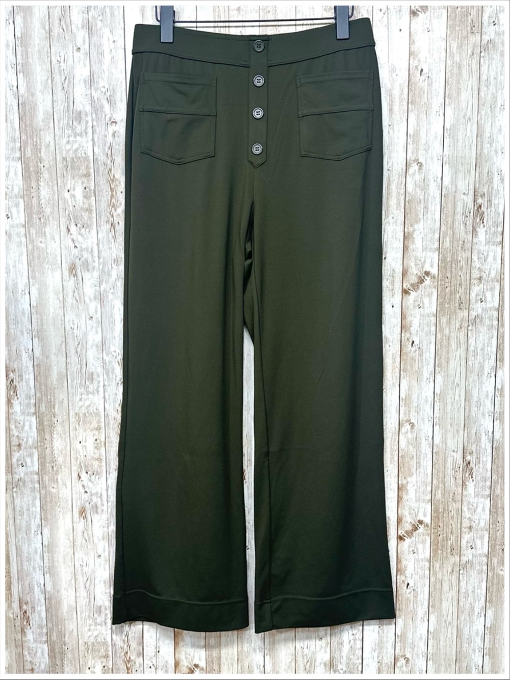 Halara High Waisted Pocket Wide Leg Work Trousers NWT ~ Size L ~ Item #501